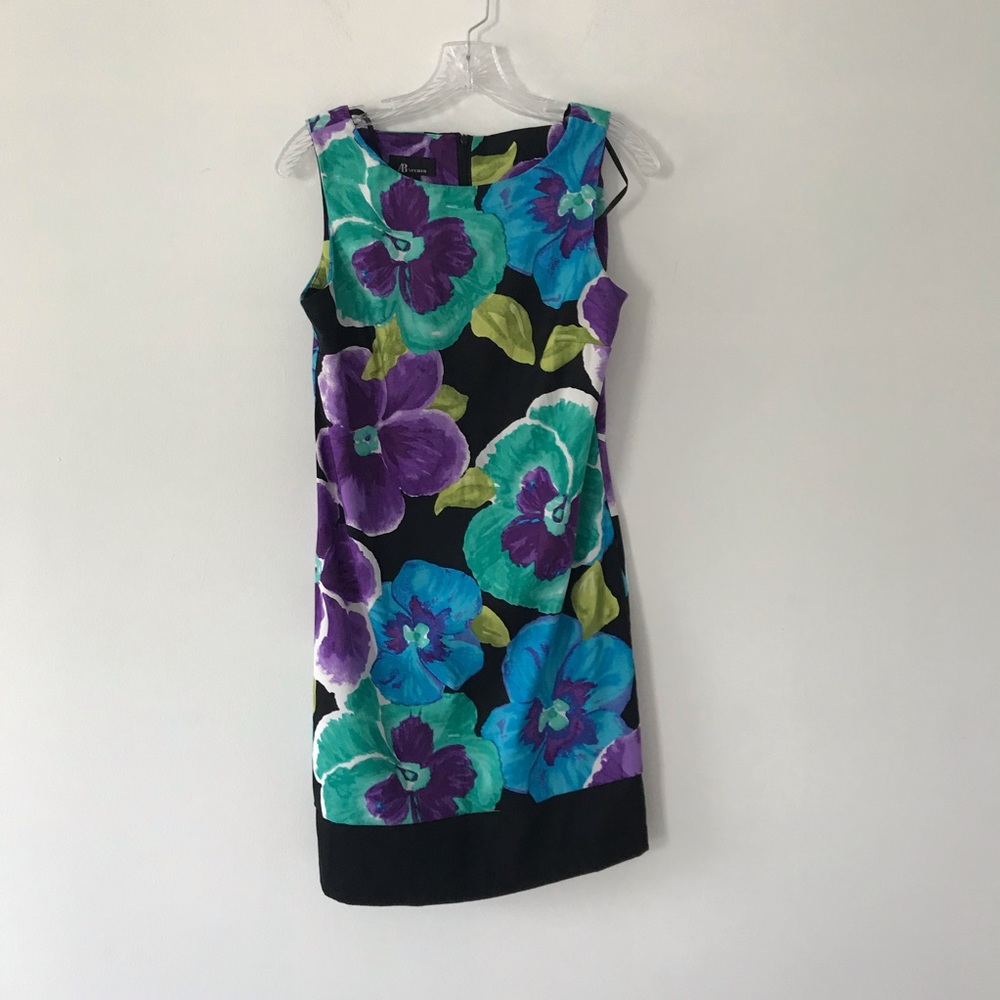 AB‎ studio A line floral sleeveless dress
